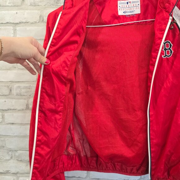 Boston Red Sox‎ G-III Red Windbreaker Convertible Jacket Size Small Kids Women - Picture 6 of 12